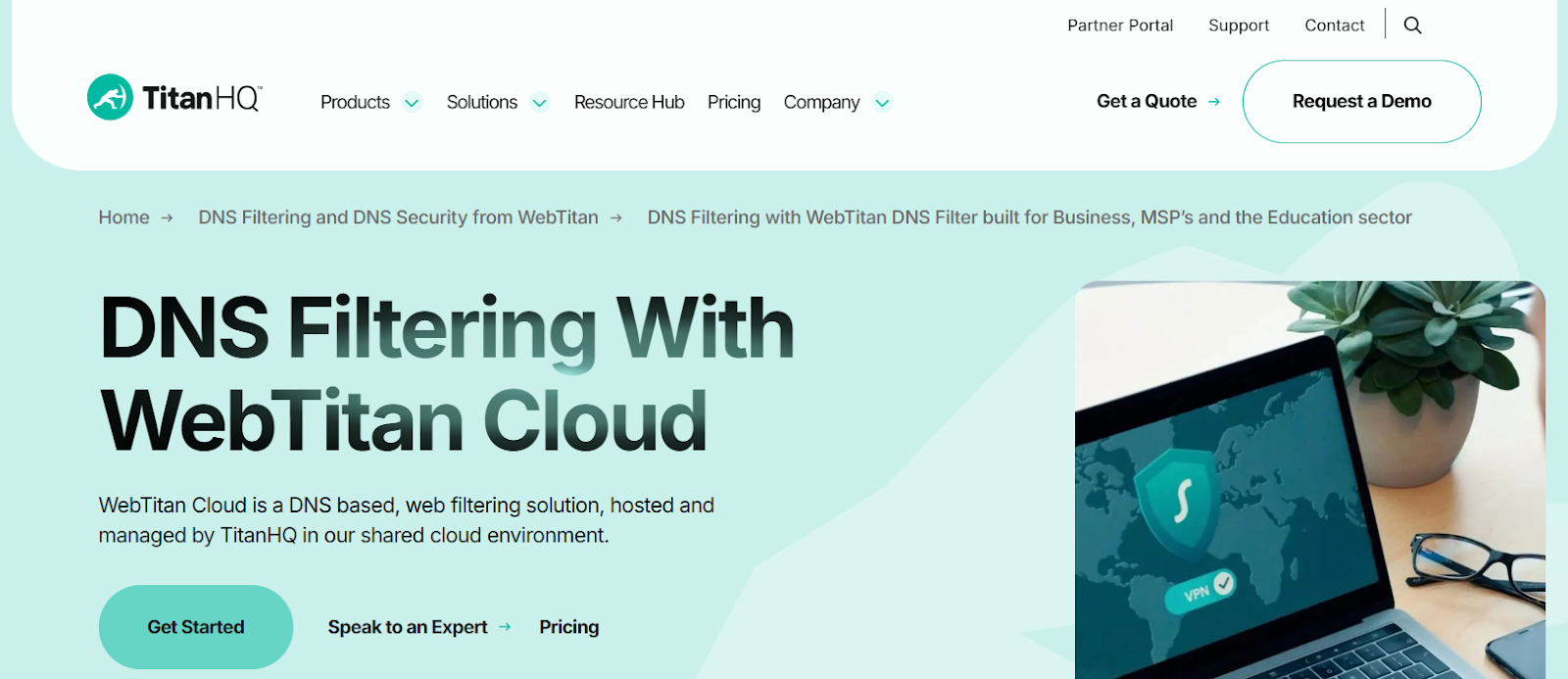 web titan dns filtering review