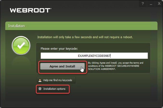 Webroot Installation