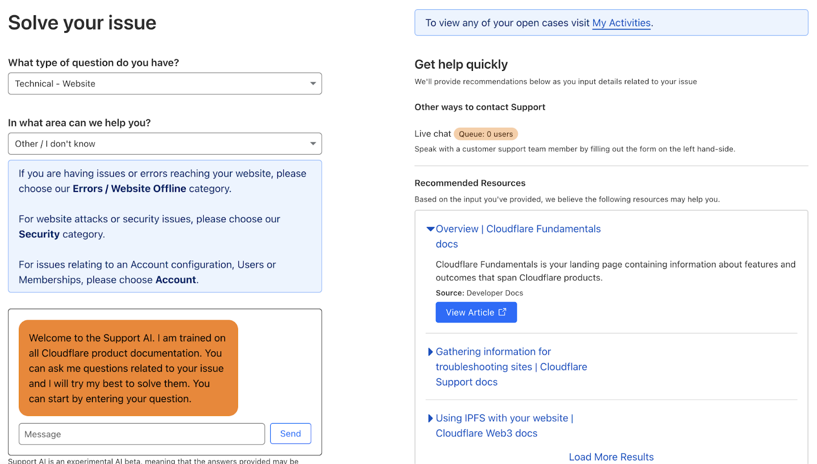 Cloudflare Issue Solver