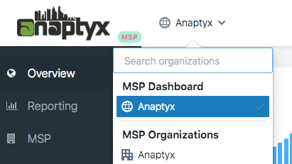 New MSP Global Dashboard